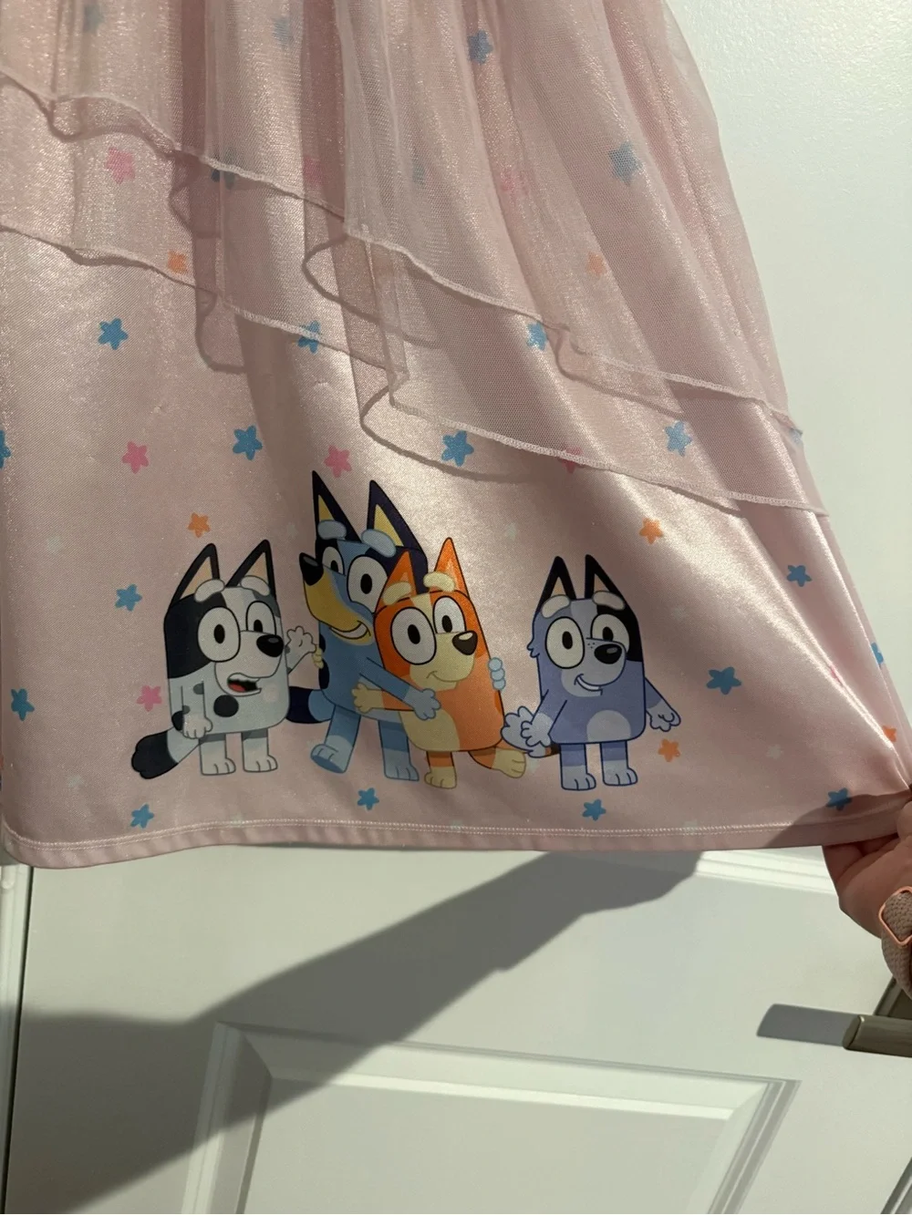 Disney Pink Bluey & Friends Pink Tulle Nightgown 5T - Picture 2 of 3